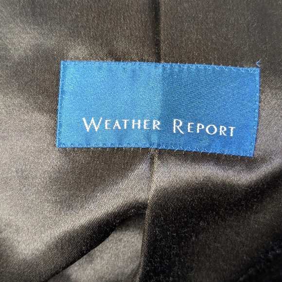 Wool Cashmere Herringbone Overcoat, Black & Brown, Weather Report, Size 38R / M - Picture 10 of 13